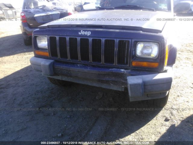 1J4FF68S6XL598213 - 1999 JEEP CHEROKEE SPORT/CLASSIC ლურჯი ფოტო 6