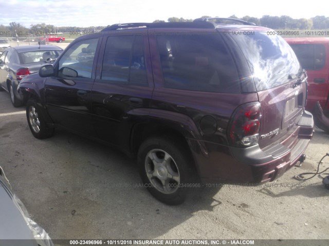 1GNDT13S362352702 - 2006 CHEVROLET TRAILBLAZER LS/LT PURPLE photo 3