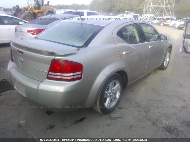 1B3LC56B29N548996 - 2009 DODGE AVENGER SXT/R/T TAN photo 4