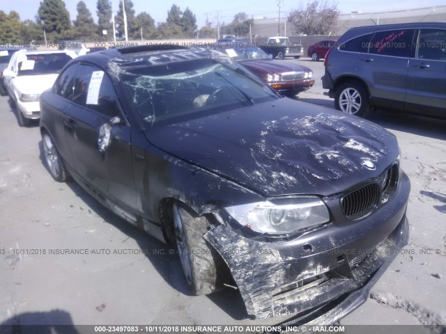 WBAUC9C5XCVM12094 - 2012 BMW 135 I Czarny zdjęcie 1