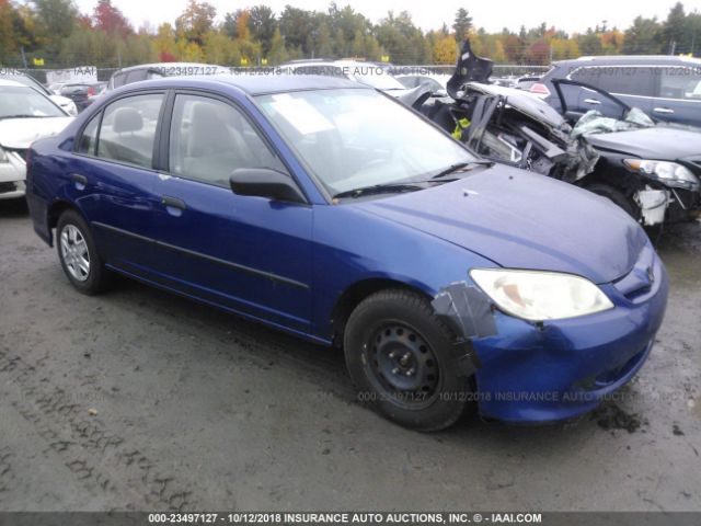 2HGES16355H505530 - 2005 HONDA CIVIC DX VP Mavi foto 1
