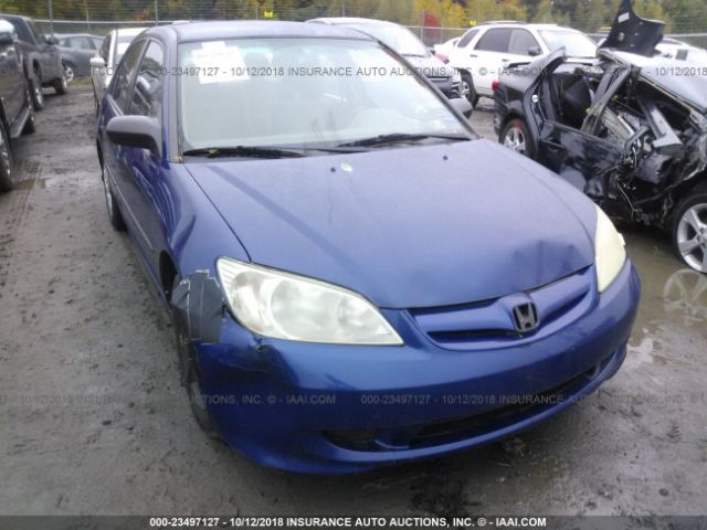 2HGES16355H505530 - 2005 HONDA CIVIC DX VP BLUE photo 6