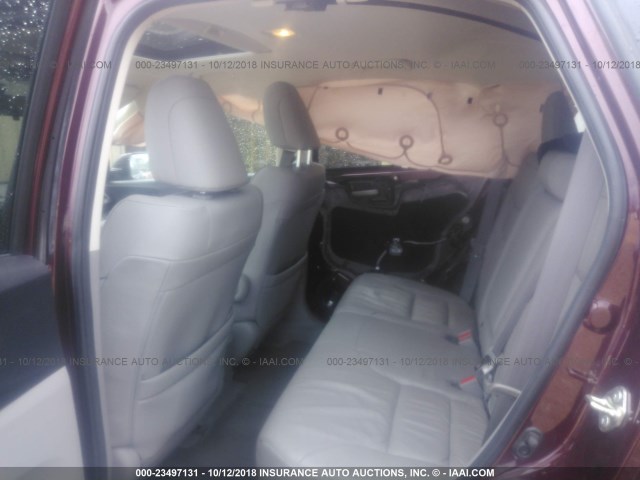 5J6RM3H76EL026410 - 2014 HONDA CR-V EXL BURGUNDY photo 8