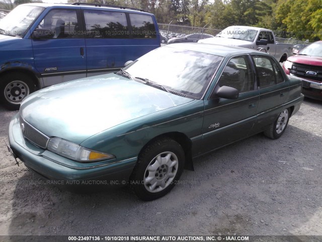 1G4NJ52M1TC407159 - 1996 BUICK SKYLARK GRAN SPORT/CUSTOM/LIMITED GREEN photo 2