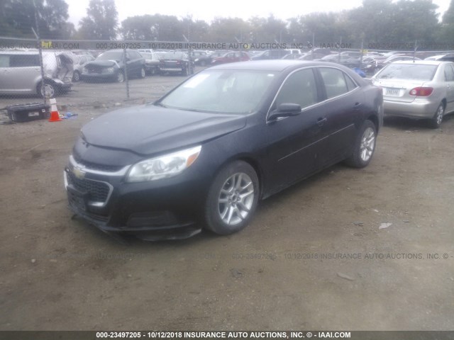 1G11C5SL6EF278625 - 2014 CHEVROLET MALIBU 1LT BLACK photo 2