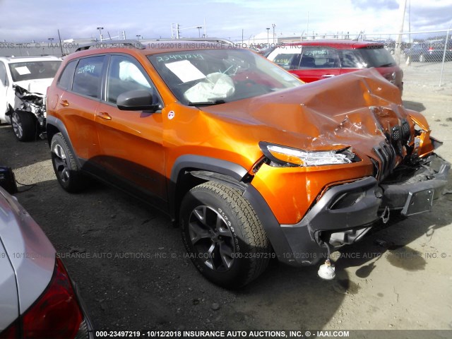 1C4PJMBS1FW587834 - 2015 JEEP CHEROKEE TRAILHAWK 橙色 照片 1