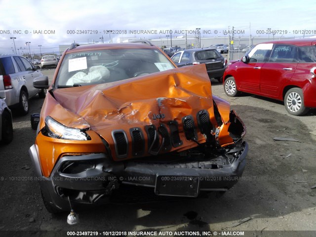 1C4PJMBS1FW587834 - 2015 JEEP CHEROKEE TRAILHAWK 橙色 照片 6