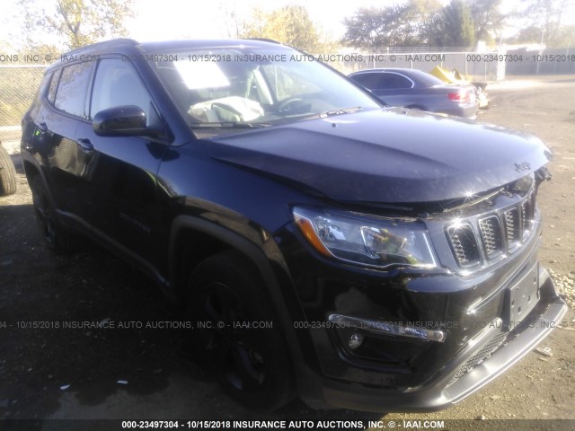 3C4NJDBB2JT395358 - 2018 JEEP COMPASS LATITUDE 黑色 照片 1