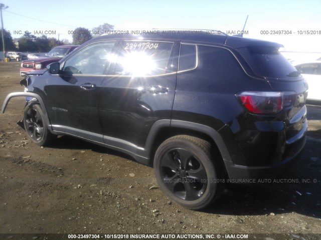 3C4NJDBB2JT395358 - 2018 JEEP COMPASS LATITUDE 黑色 照片 3