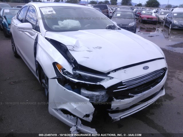 3FA6P0K97HR171055 - 2017 FORD FUSION TITANIUM WHITE photo 6