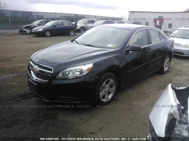 1G11B5SA5DF182078 - 2013 CHEVROLET MALIBU LS შავი ფოტო 2