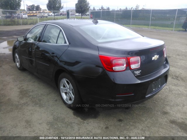 1G11B5SA5DF182078 - 2013 CHEVROLET MALIBU LS შავი ფოტო 3