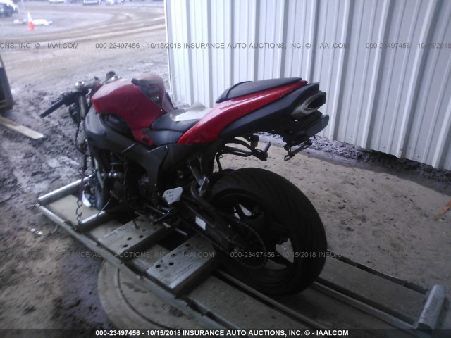 JKAZX4P147A007847 - 2007 KAWASAKI ZX600 P RED photo 3