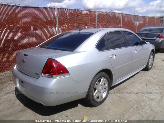 2G1WB5E39E1116693 - 2014 CHEVROLET IMPALA LIMITED LT SILVER photo 4