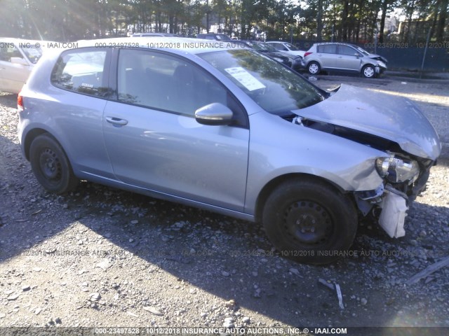 WVWAA7AJXAW302038 - 2010 VOLKSWAGEN GOLF Light Blue photo 1