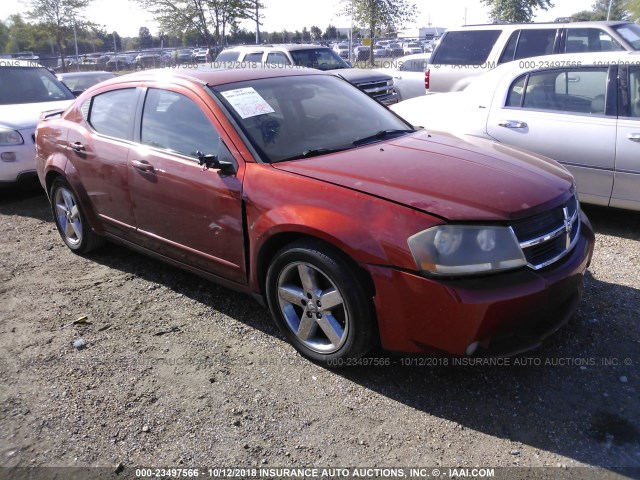 1B3LC76M38N113139 - 2008 DODGE AVENGER R/T ORANGE photo 1