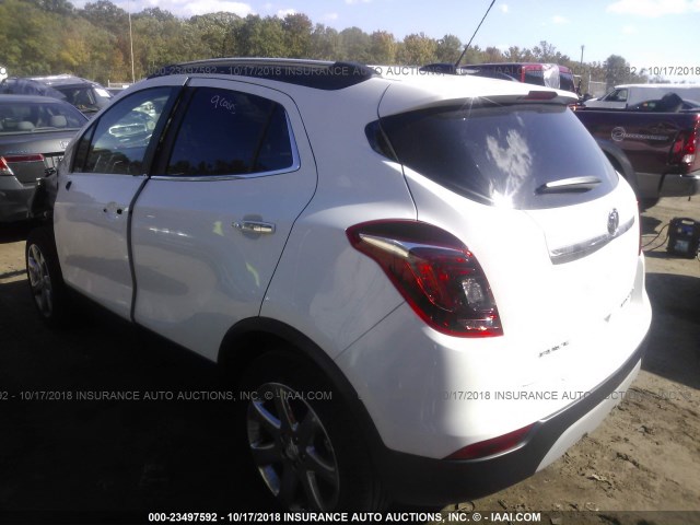 KL4CJCSB1HB104176 - 2017 BUICK ENCORE ESSENCE WHITE photo 3