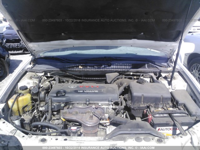 JTDBE32K840278547 - 2004 TOYOTA CAMRY LE/XLE WHITE photo 10