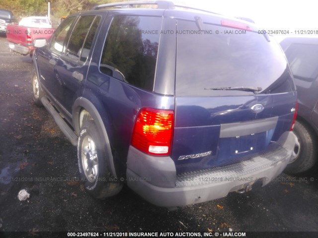 1FMZU72K04UB29451 - 2004 FORD EXPLORER XLS/XLS SPORT BLUE photo 3