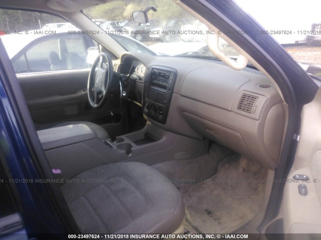 1FMZU72K04UB29451 - 2004 FORD EXPLORER XLS/XLS SPORT BLUE photo 5