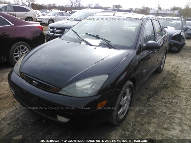 1FAFP38363W262568 - 2003 FORD FOCUS ZTS BLACK photo 2