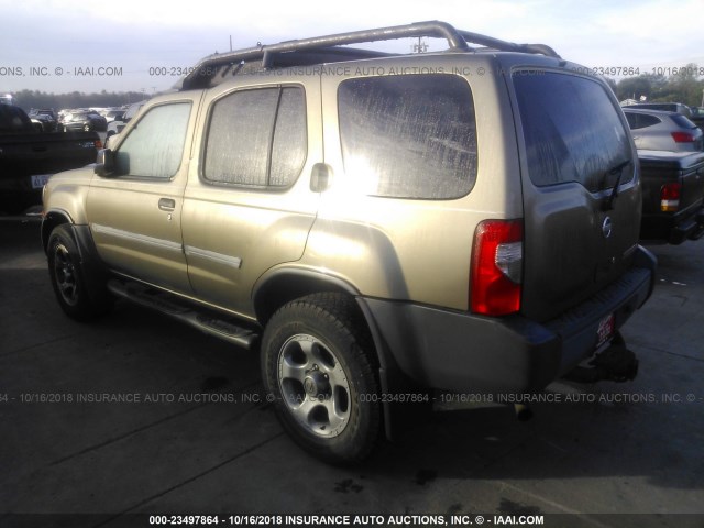 5N1MD28Y52C560394 - 2002 NISSAN XTERRA SE/SC GOLD photo 3