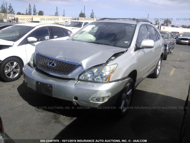 JTJGK31U970008293 - 2007 LEXUS RX 350 SILVER photo 2