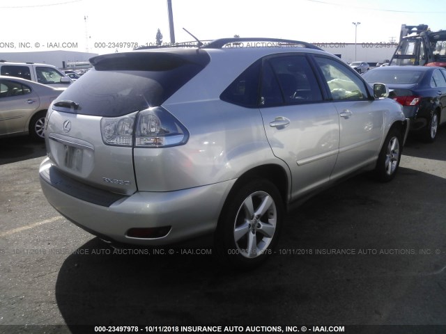 JTJGK31U970008293 - 2007 LEXUS RX 350 SILVER photo 4