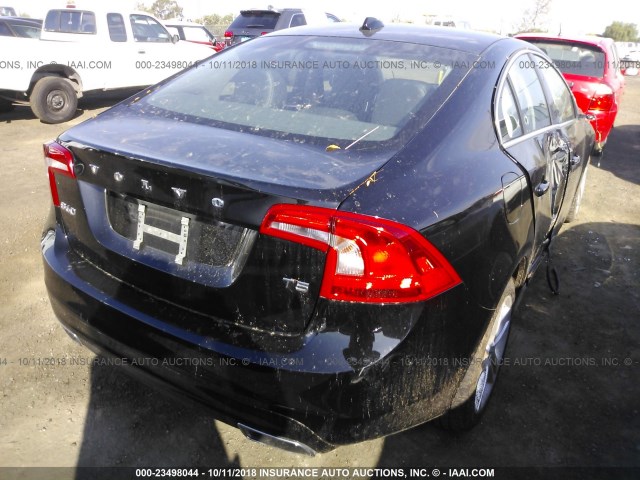 YV140MFK8F1342021 - 2015 VOLVO S60 PREMIER BLACK photo 4