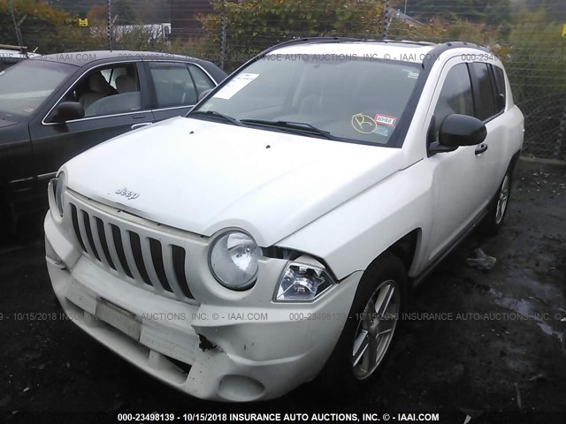 1J8FF47WX7D167634 - 2007 JEEP COMPASS WHITE photo 2