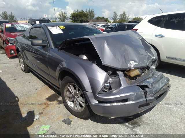 1ZVHT80N865111425 - 2006 FORD MUSTANG GRAY photo 1
