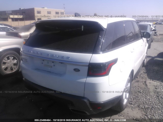 SALWR2RV5JA401350 - 2018 LAND ROVER RANGE ROVER SPORT HSE WHITE photo 4