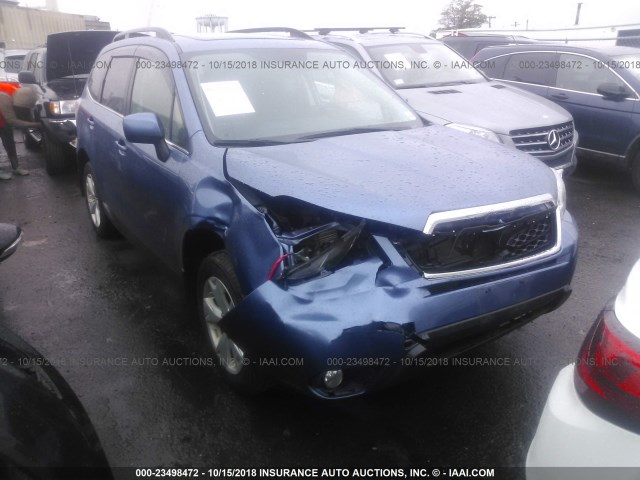 JF2SJAHC2GH452037 - 2016 SUBARU FORESTER 2.5I LIMITED BLUE photo 6