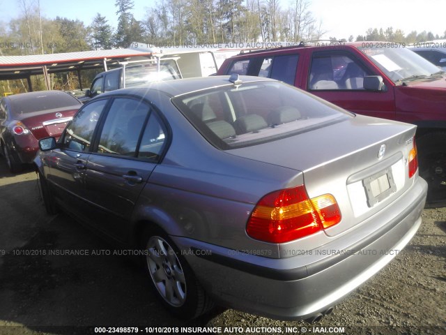 WBAAZ33434KP85390 - 2004 BMW 325 IS SULEV GRAY photo 3