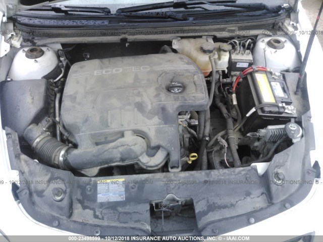 1G1ZH57B59F231726 - 2009 CHEVROLET MALIBU 1LT WHITE photo 10