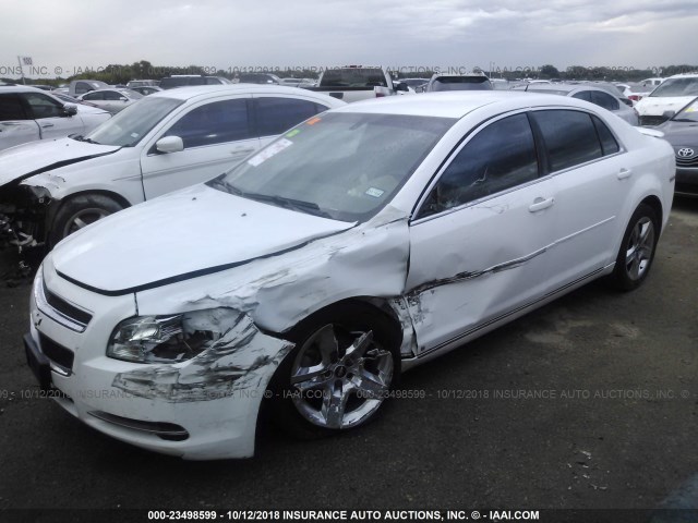 1G1ZH57B59F231726 - 2009 CHEVROLET MALIBU 1LT WHITE photo 2