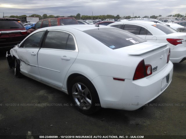 1G1ZH57B59F231726 - 2009 CHEVROLET MALIBU 1LT WHITE photo 3