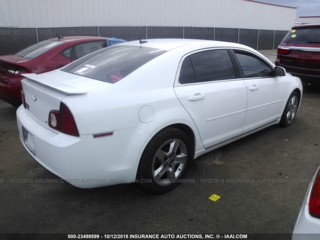 1G1ZH57B59F231726 - 2009 CHEVROLET MALIBU 1LT WHITE photo 4