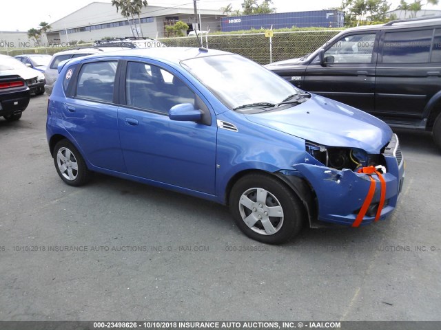 KL1TD66E39B634791 - 2009 CHEVROLET AVEO LS/LT Կապույտ լուսանկար 1