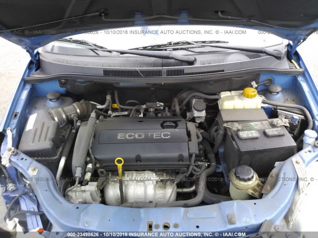 KL1TD66E39B634791 - 2009 CHEVROLET AVEO LS/LT Կապույտ լուսանկար 10