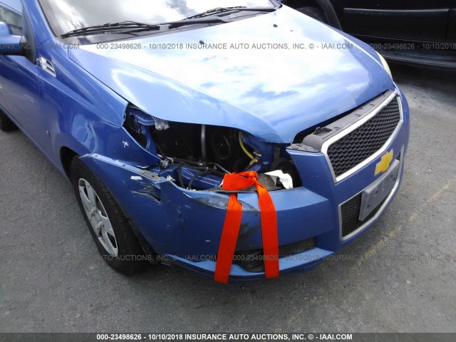 KL1TD66E39B634791 - 2009 CHEVROLET AVEO LS/LT Կապույտ լուսանկար 6