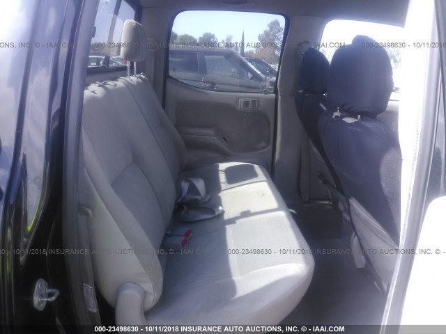 5TEGM92N54Z454332 - 2004 TOYOTA TACOMA DOUBLE CAB PRERUNNER BLACK photo 8
