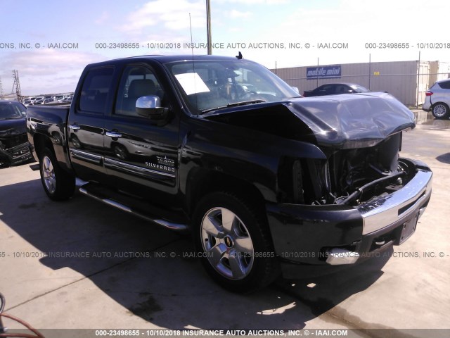 3GCRCSE05AG127178 - 2010 CHEVROLET SILVERADO C1500 LT BLACK photo 1