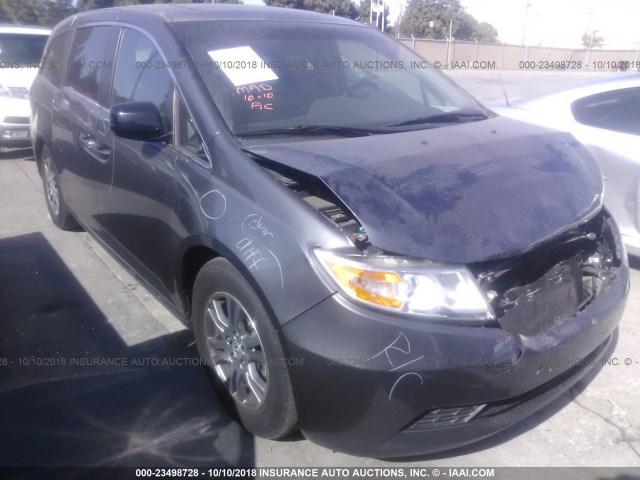 5FNRL5H60DB004786 - 2013 HONDA ODYSSEY EXL Gris foto 1