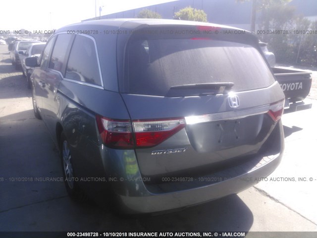 5FNRL5H60DB004786 - 2013 HONDA ODYSSEY EXL Gris foto 3