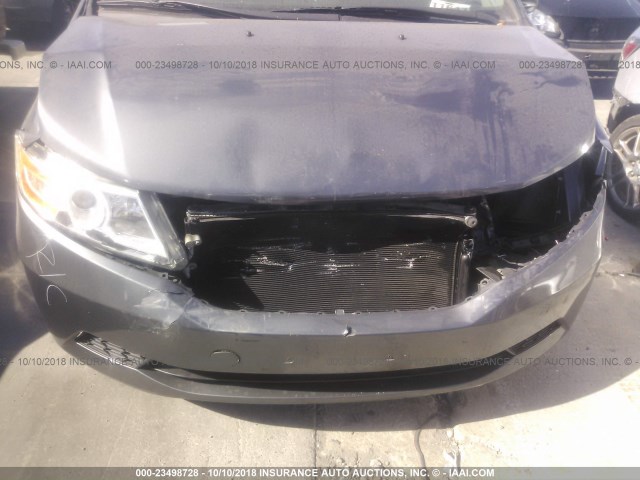 5FNRL5H60DB004786 - 2013 HONDA ODYSSEY EXL Gris foto 6