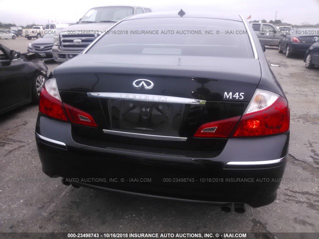 JNKBY01E18M500120 - 2008 INFINITI M45 SPORT BLACK photo 6