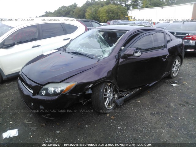 JTKDE167680233673 - 2008 TOYOTA SCION TC 紫色 照片 2