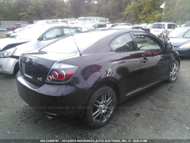 JTKDE167680233673 - 2008 TOYOTA SCION TC 紫色 照片 4