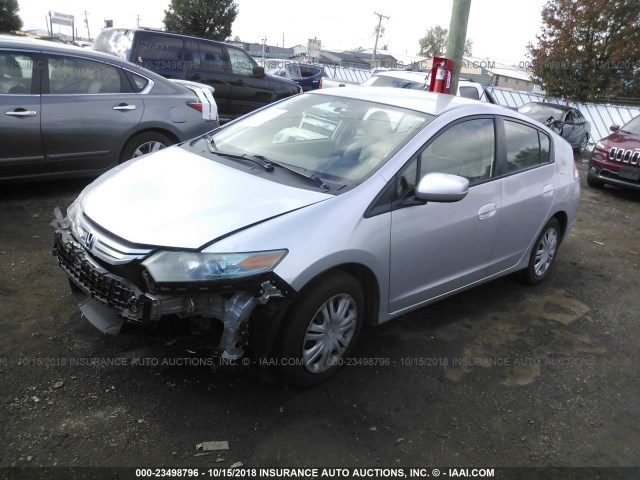 JHMZE2H5XAS035797 - 2010 HONDA INSIGHT LX GRAY photo 2